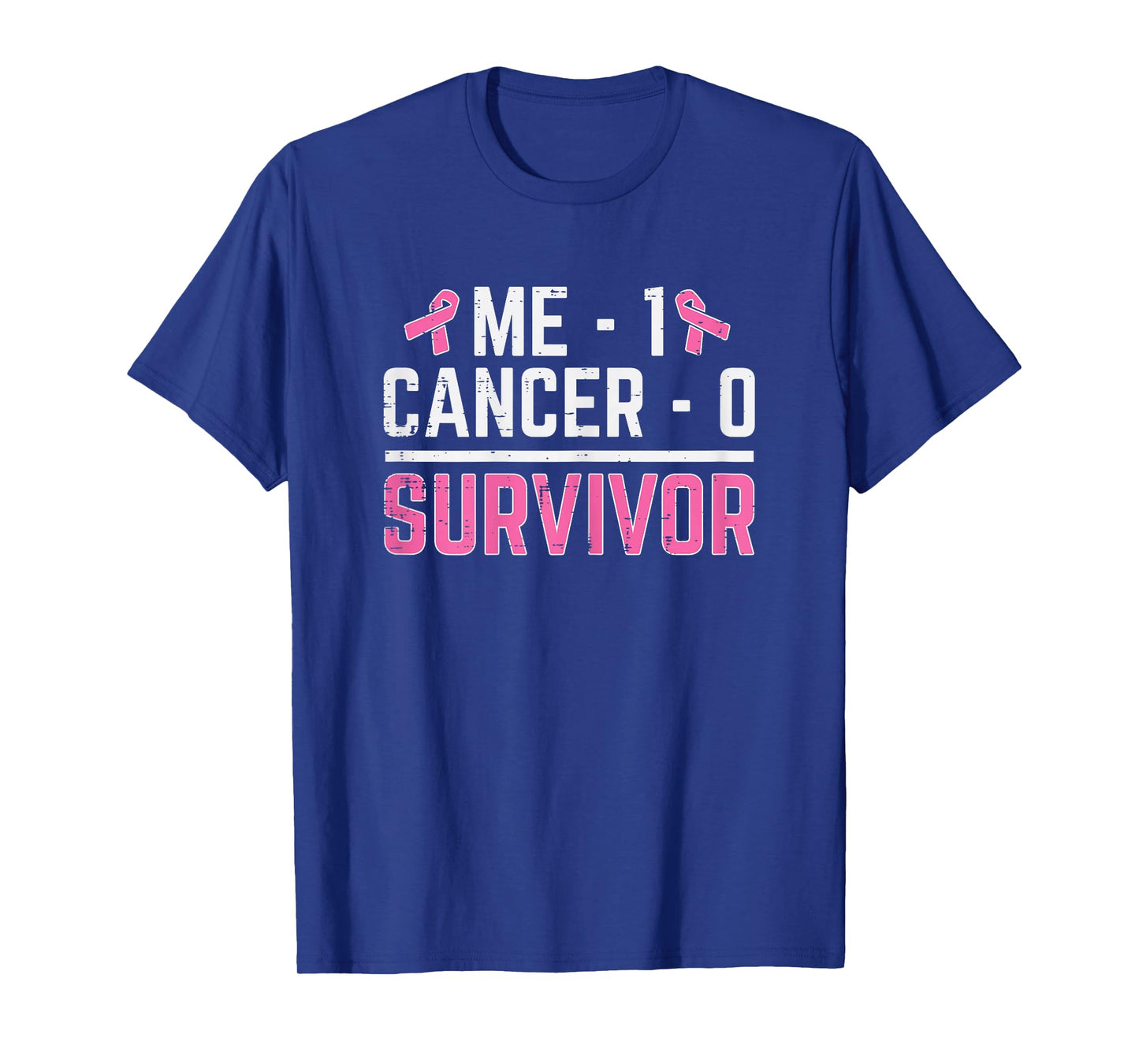 Me 1 Cancer 0 Survivor Breast Cancer Awareness Women T-Shirt