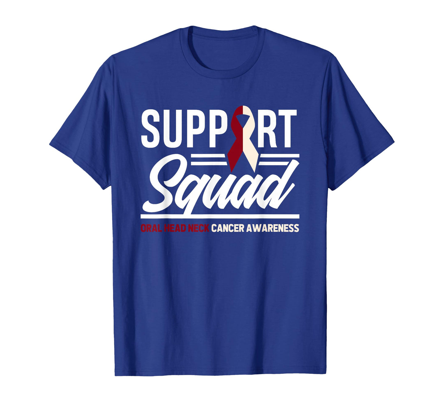 Support Squad Throat Oral Head & Neck Cancer Awareness T-Shirt