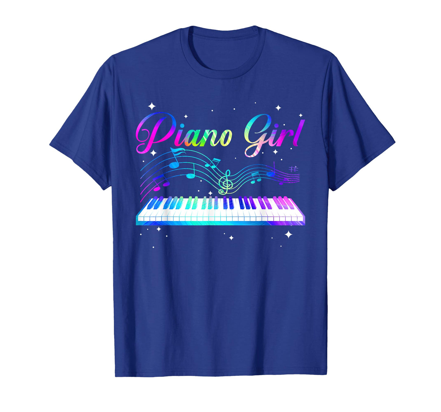 Funny Piano Art For Girls Women Musical Themed Piano Players T-Shirt