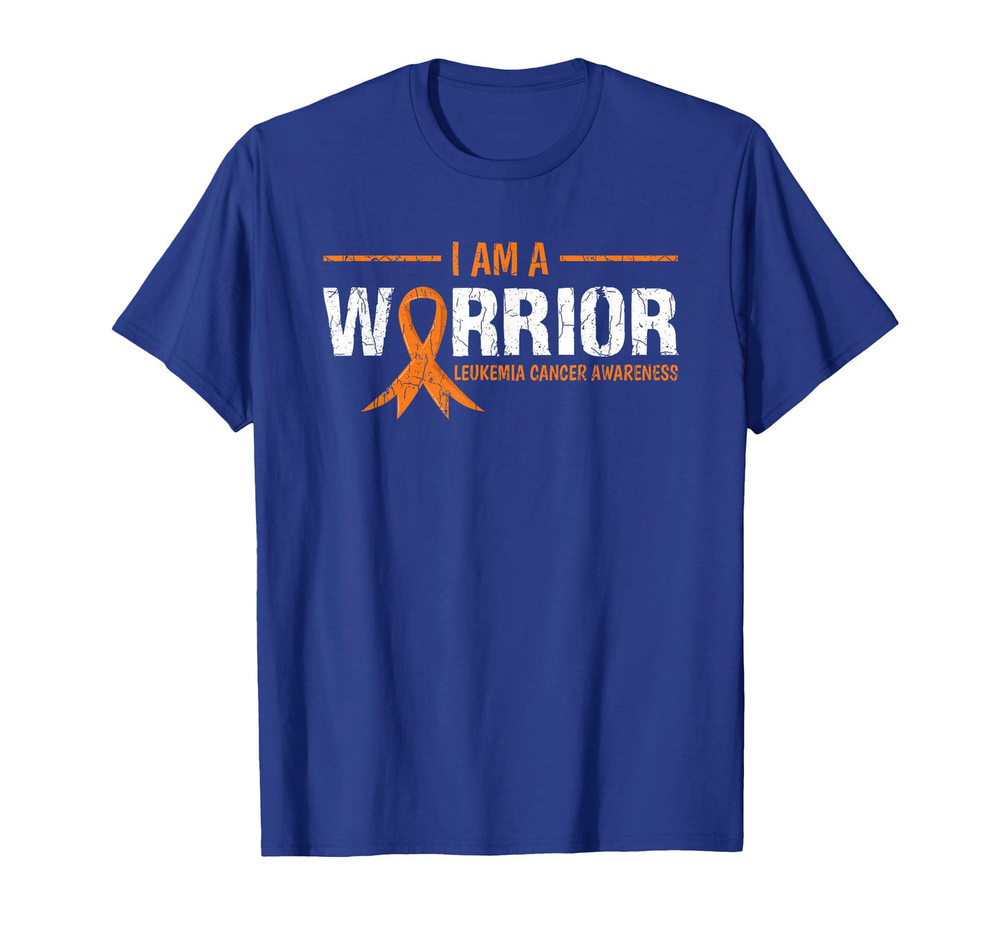 I Am A Warrior Leukemia Awareness Happy Ribbon Graphic T-Shirt