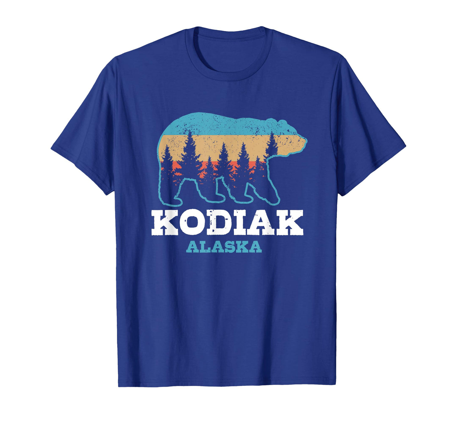 Kodiak Alaska Vintage Grizzly Bear Nature Souvenir Gift T-Shirt