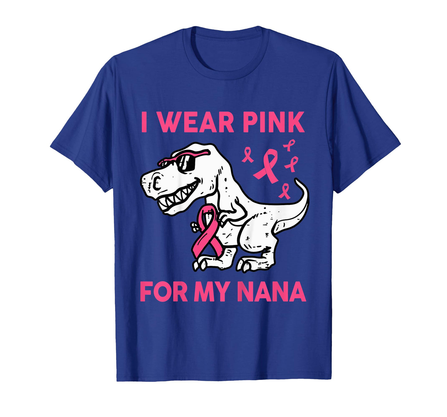 Kids I Wear Pink For My Nana Baby Toddler Breast Cancer Awareness T-Shirt