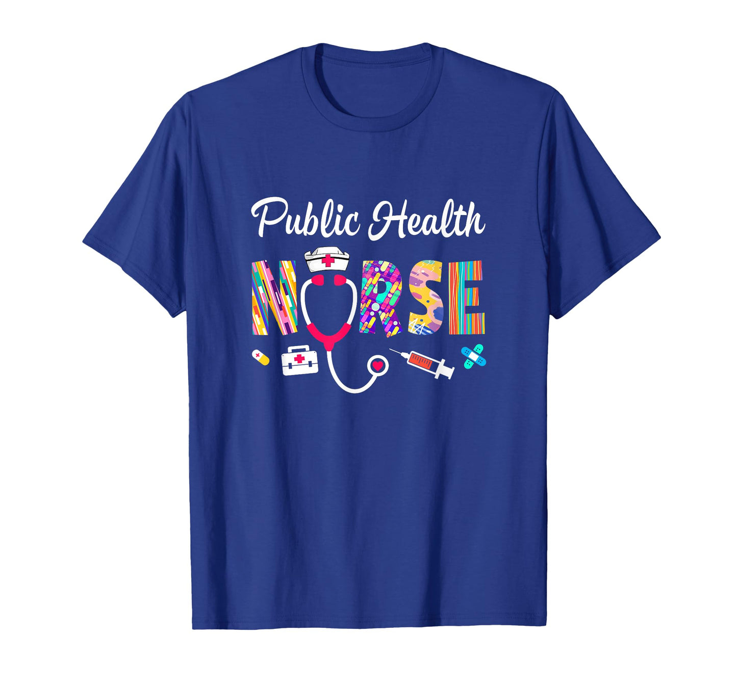 Public Health Nurse Stethoscope Nursing Design For Men Women T-Shirt
