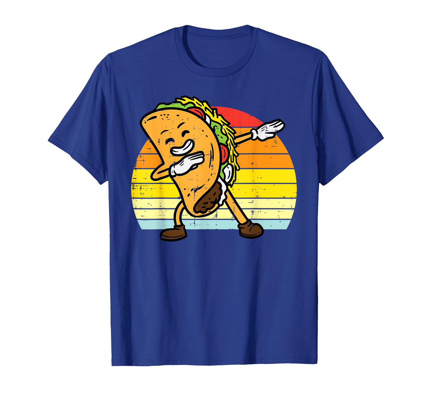 Dabbing Taco Dab Retro Cinco De Mayo Men Boys Youth Kids T-Shirt
