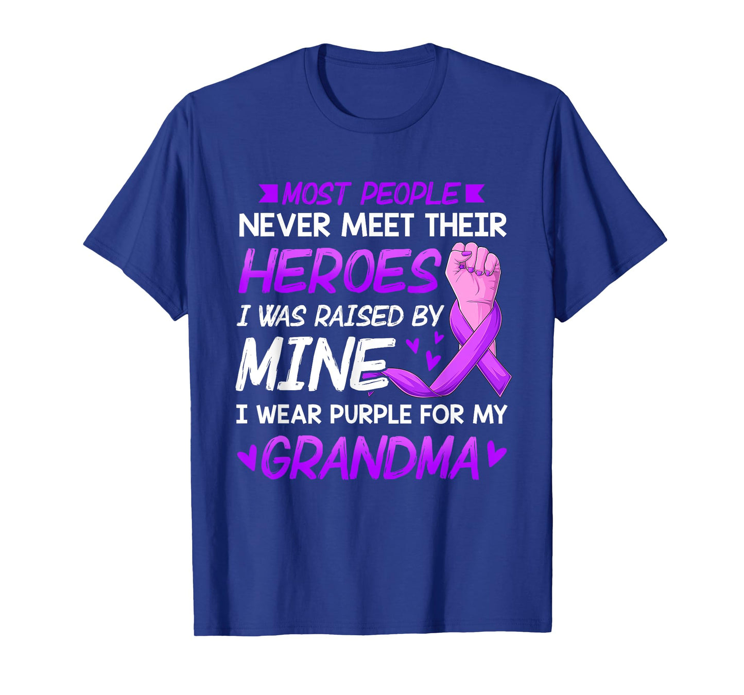 My Heroes I Wear Purple For My Grandma Pancreatic Cancer T-Shirt