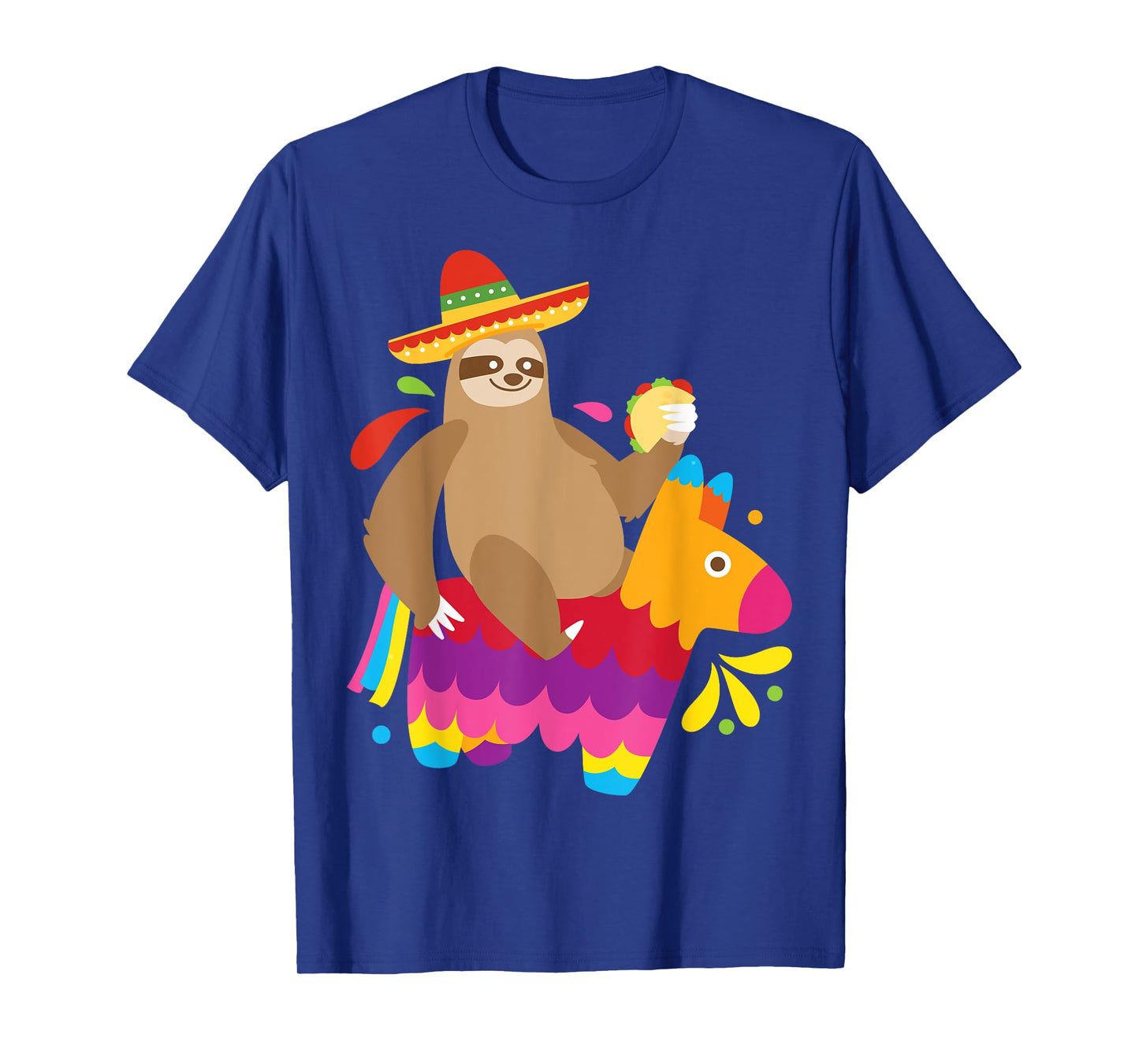 Sloth Taco Pinata Shirt Cute Mexican Fiesta Party Animal T-Shirt