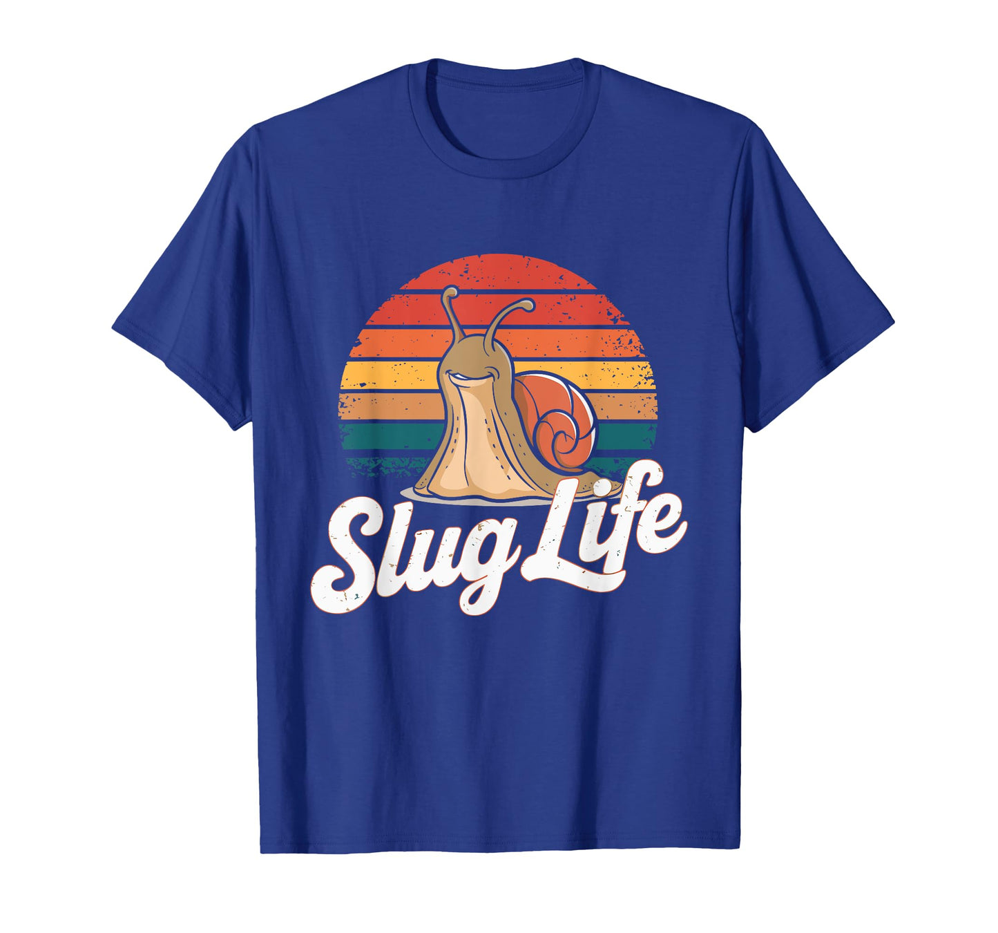 Slug Life Retro funny Snail Design T-Shirt