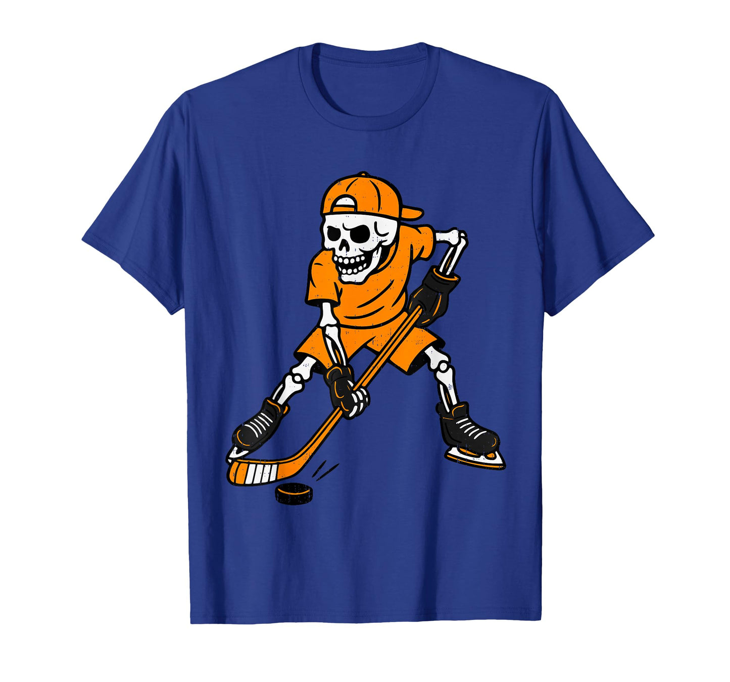 Hockey Skeleton Halloween Costume Boys Teens Girls Kids T-Shirt