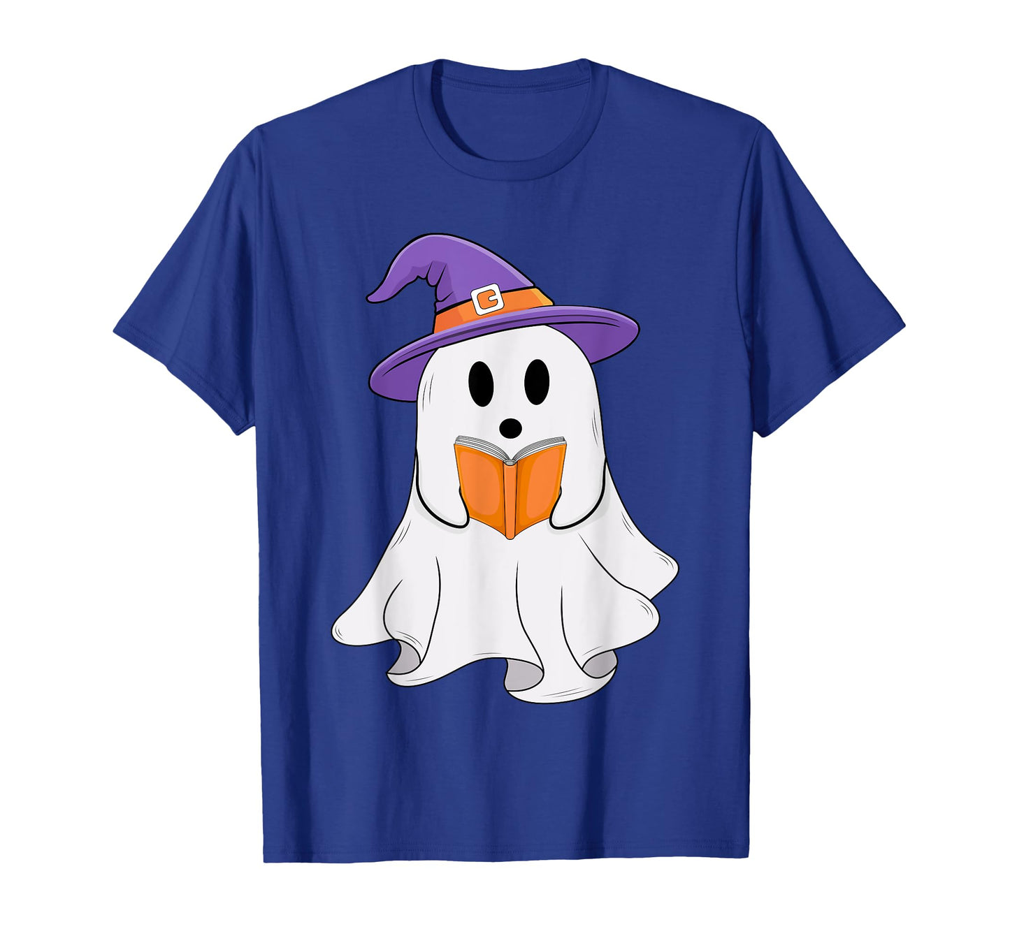 Ghost Book Reading Boo Halloween Book Character Costume T-Shirt