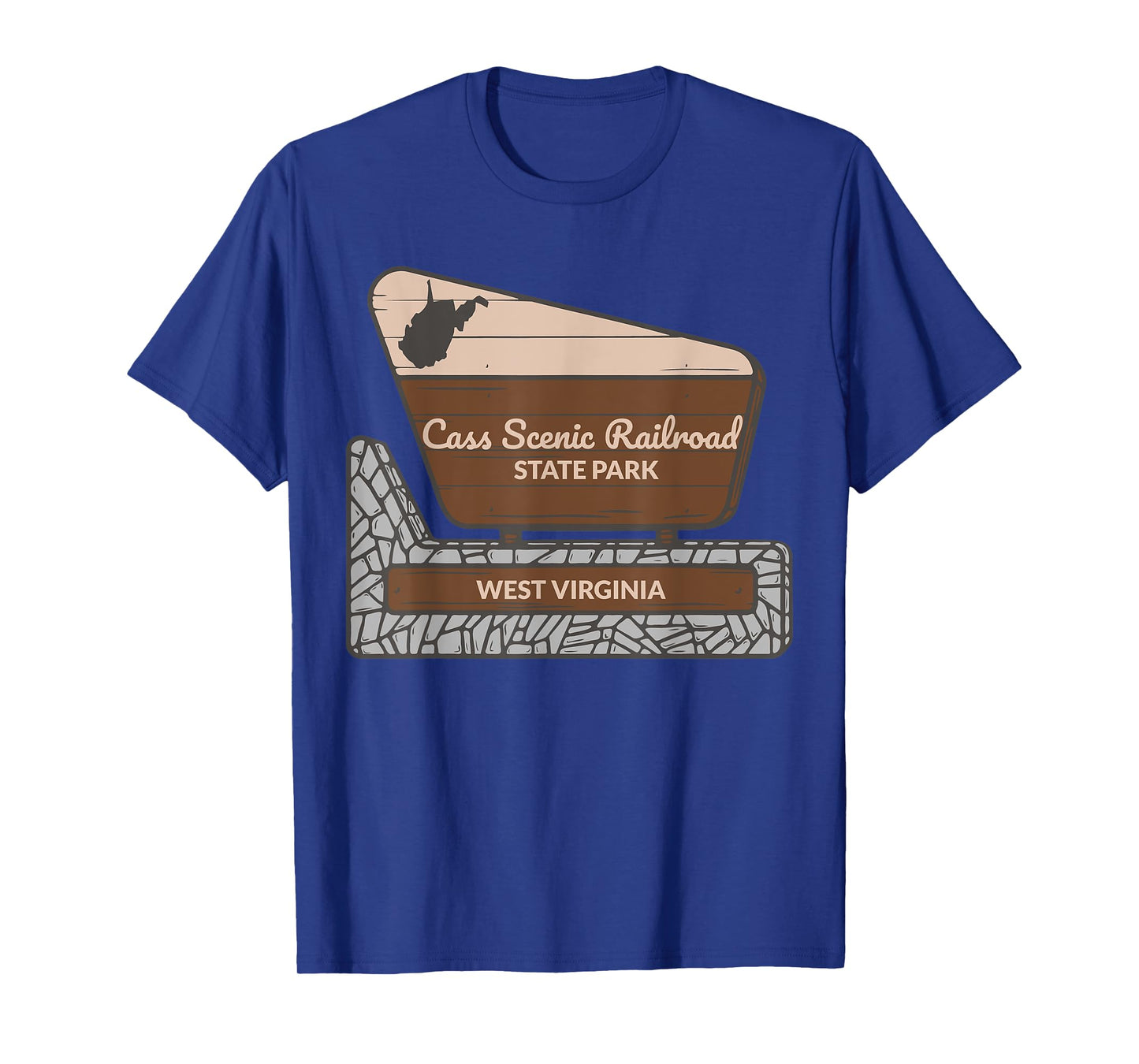 Cass Scenic Railroad State Park West Virginia Welcome Sign T-Shirt