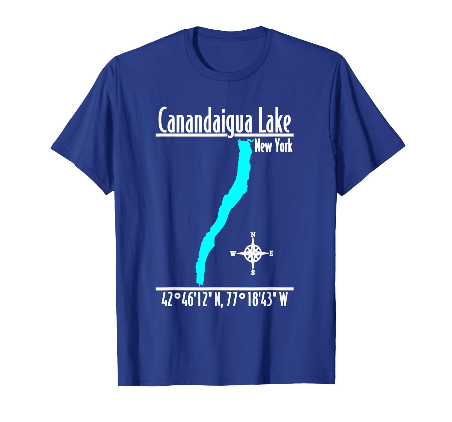 Modern Canandaigua Lake, New York T-Shirt