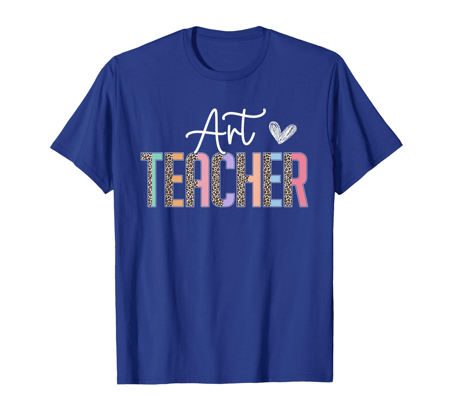 Team Art Teacher Leopard Print Art Teacher T-Shirt for Men Women Girls Kids