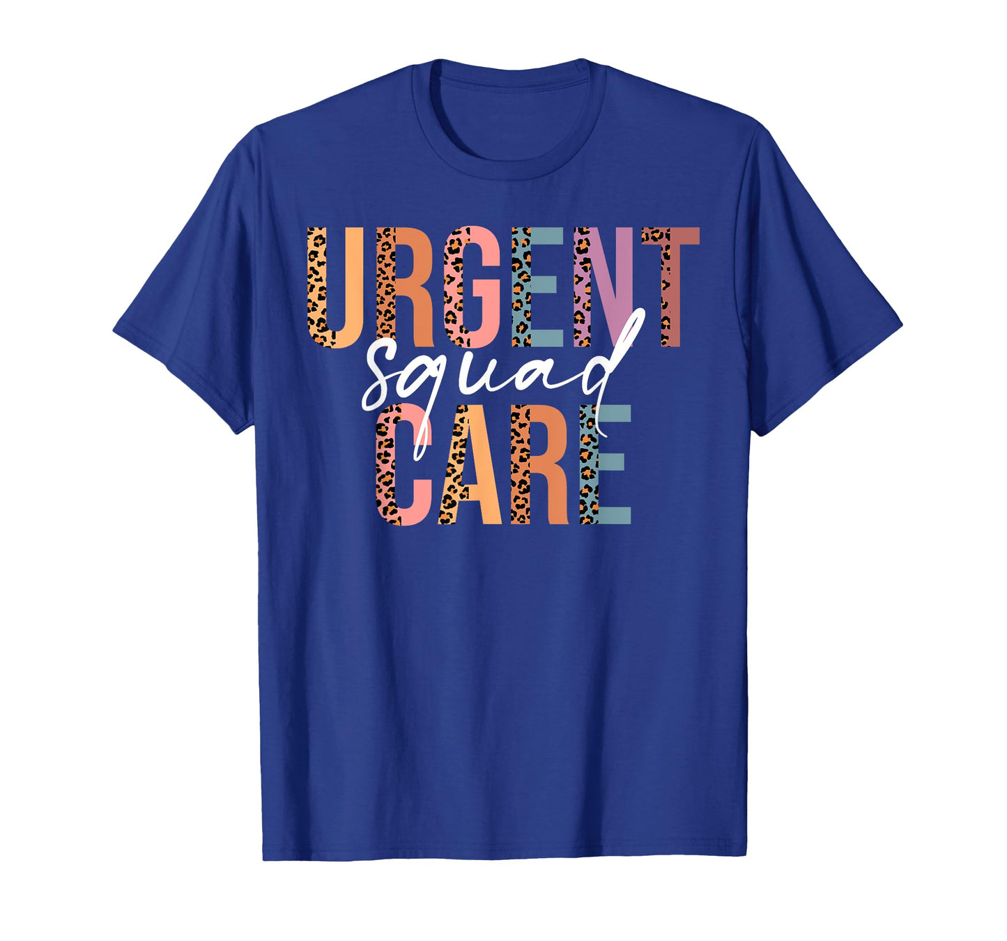 Retro Leopard Urgent Care Squad Emergency Department ER RN T-Shirt