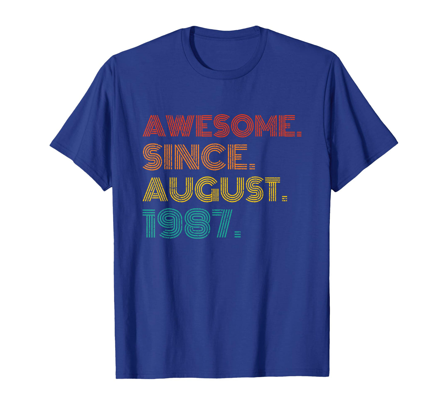 Awesome Since August 1987 Birthday Gifts Idea 1987 Vintage T-Shirt