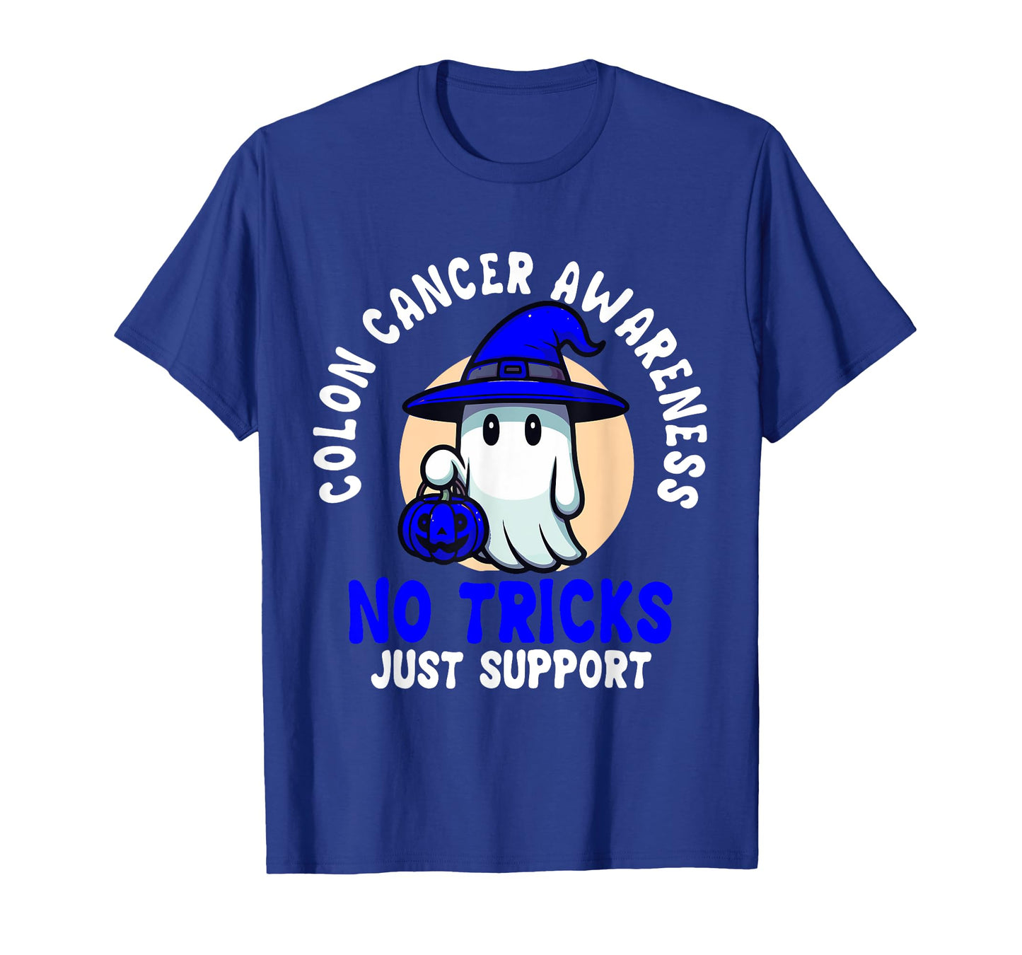 Cute Colon Cancer Awareness Ghost Halloween Costume T-Shirt