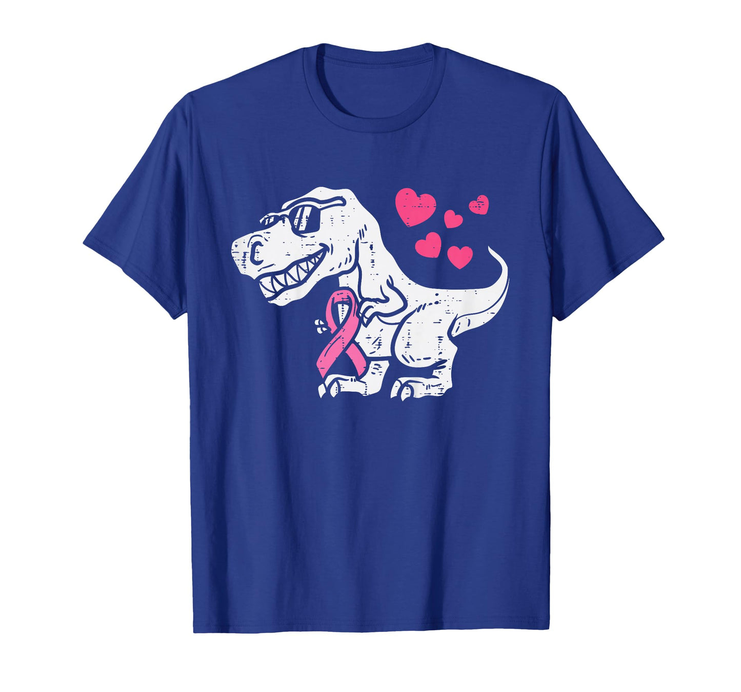 Pink Ribbon T-Rex Kids Breast Cancer Awareness Boys Toddler T-Shirt