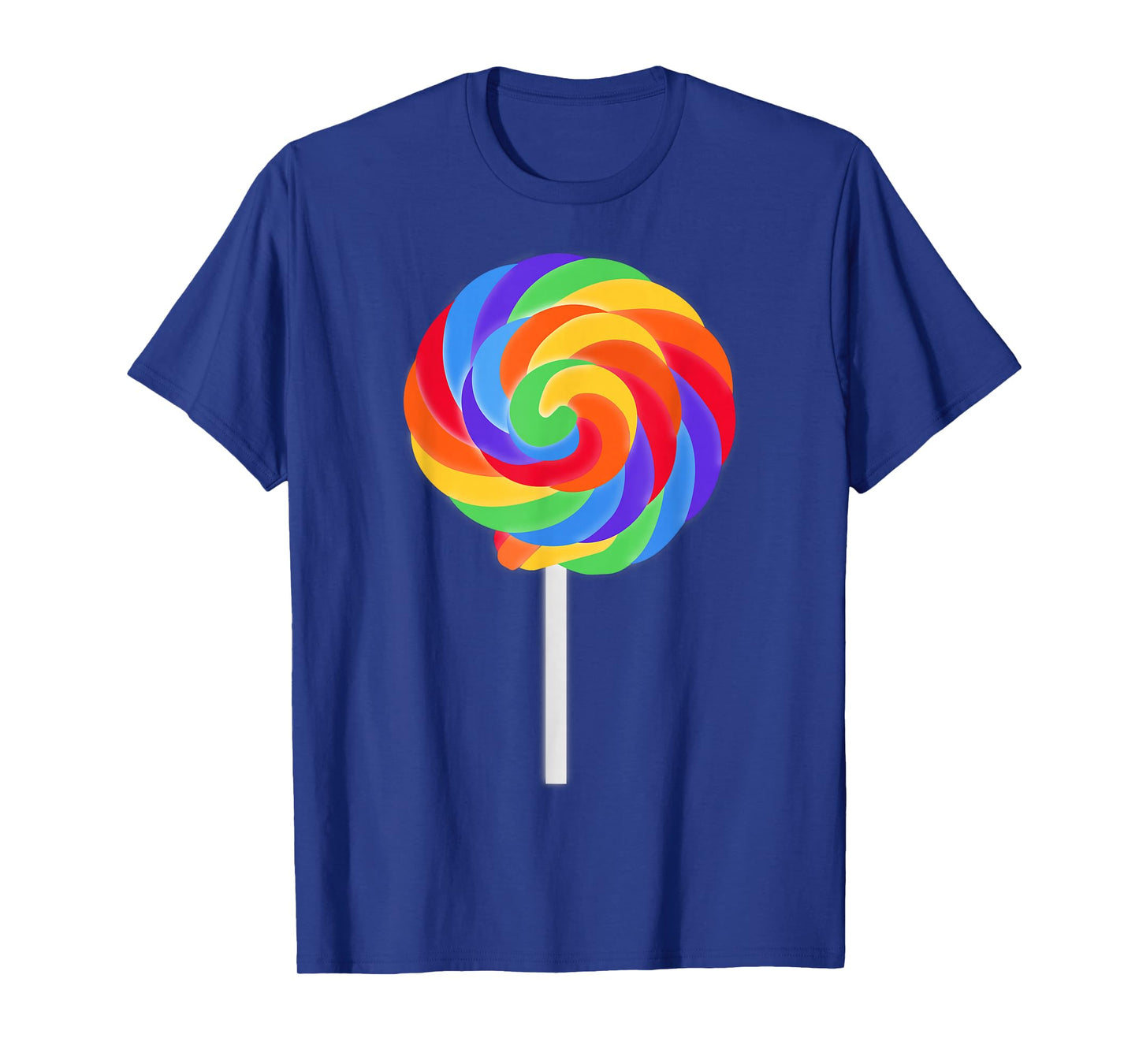 Lollipop Rainbow Sucker Candy Lazy Halloween Costume T-Shirt