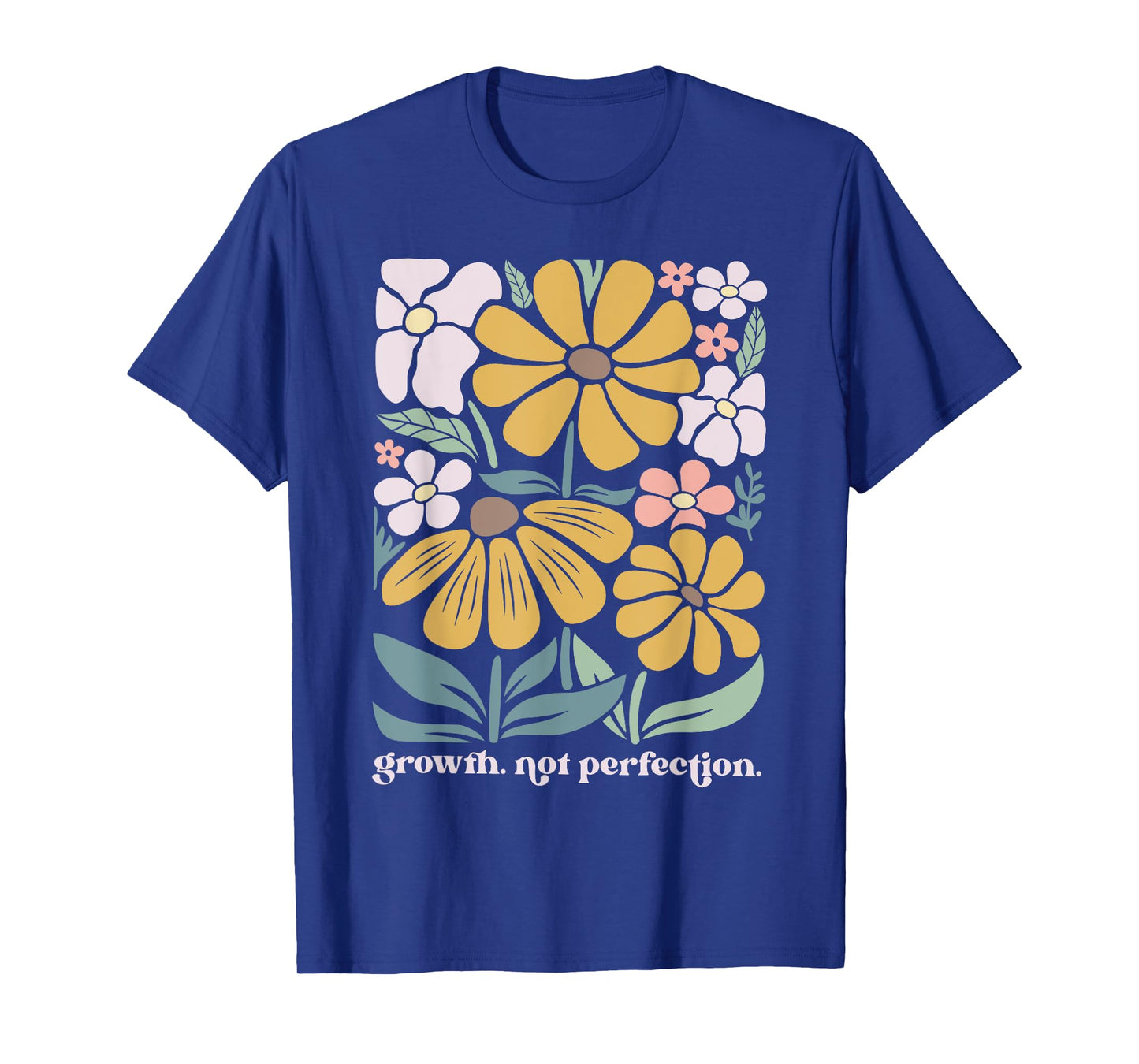 Boho Floral Growth Not Perfection Special Education Teacher T-Shirt