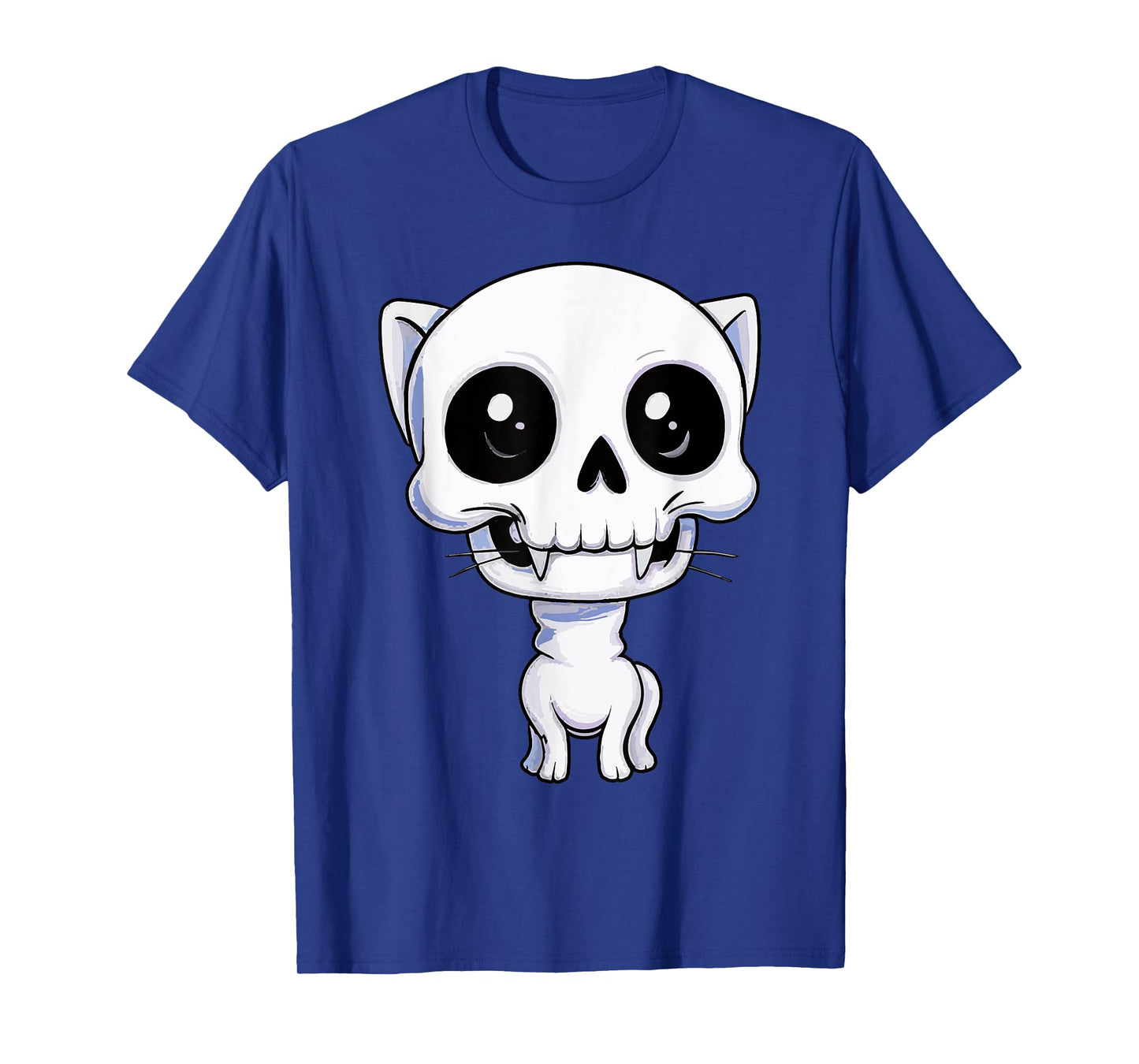 CAT Skull Skeleton Cute Halloween Kitty Horror Kitten Trick T-Shirt