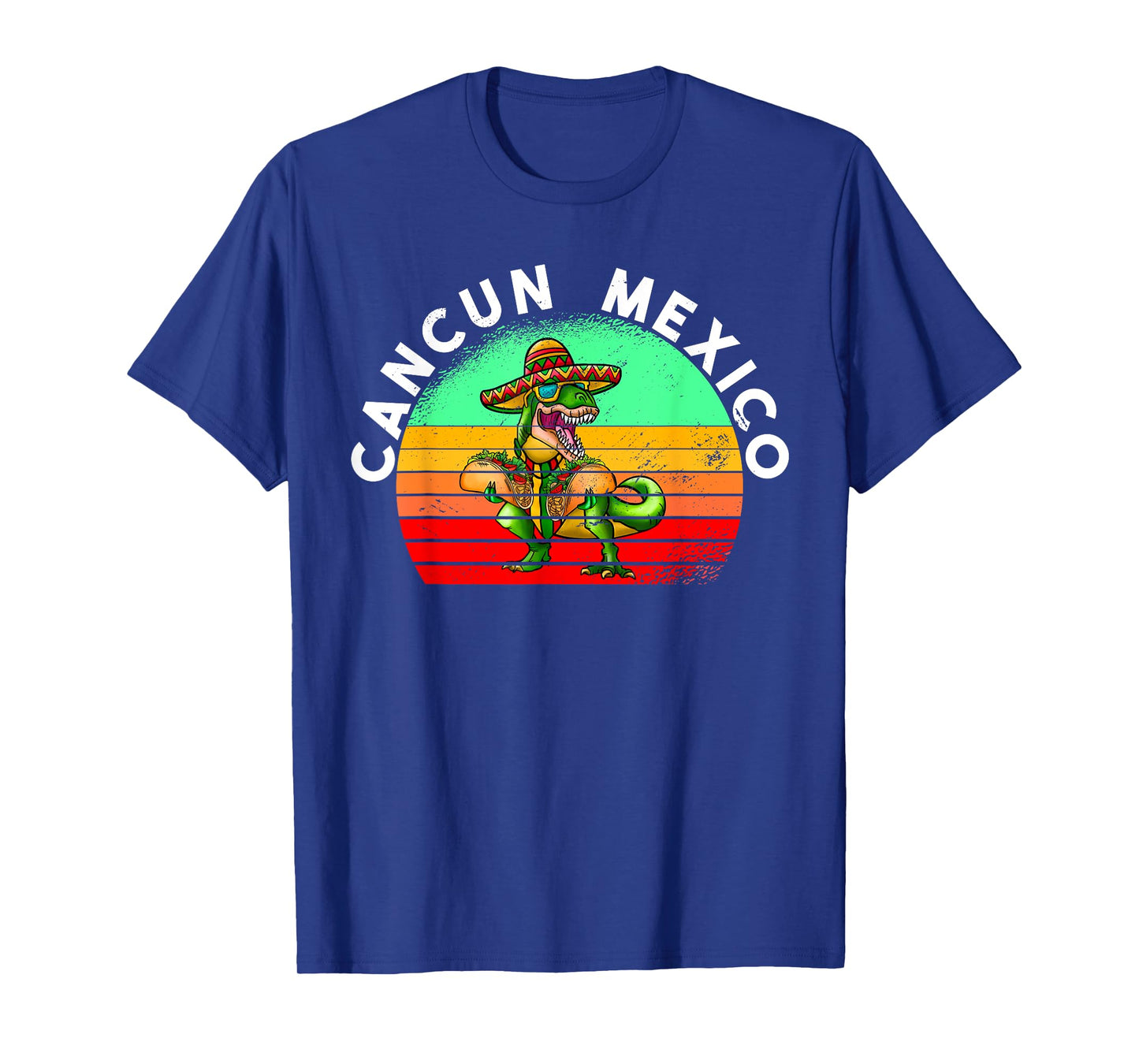 Cancun Mexico Vintage T-Rex T-Shirt