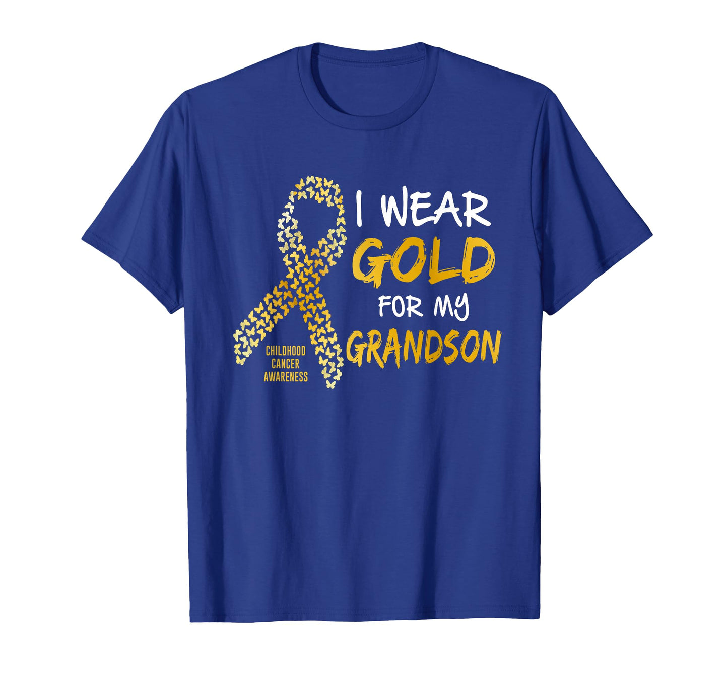 Childhood Cancer Awareness Gold For My Grandson T T-Shirt