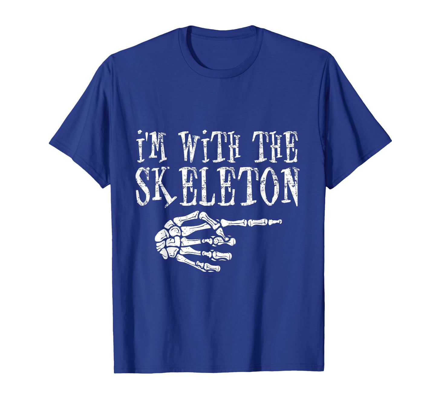 I'm with Skeleton Halloween Costume Couples Matching T-Shirt
