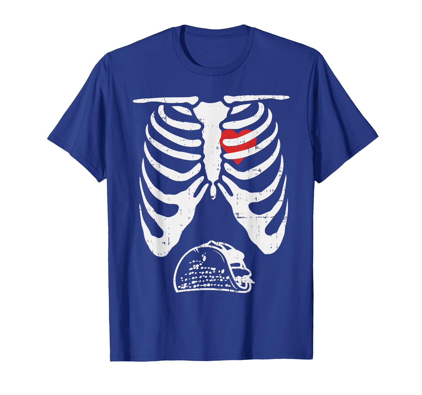 Skeleton Pregnancy Taco Halloween Mexican Baby Reveal Dad T-Shirt