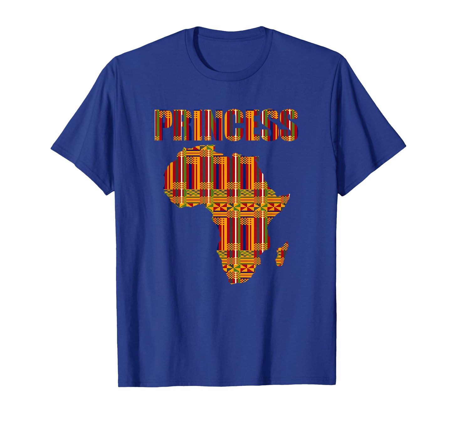 Africa Princess Kente Pattern Juneteenth Africa Princess T-Shirt