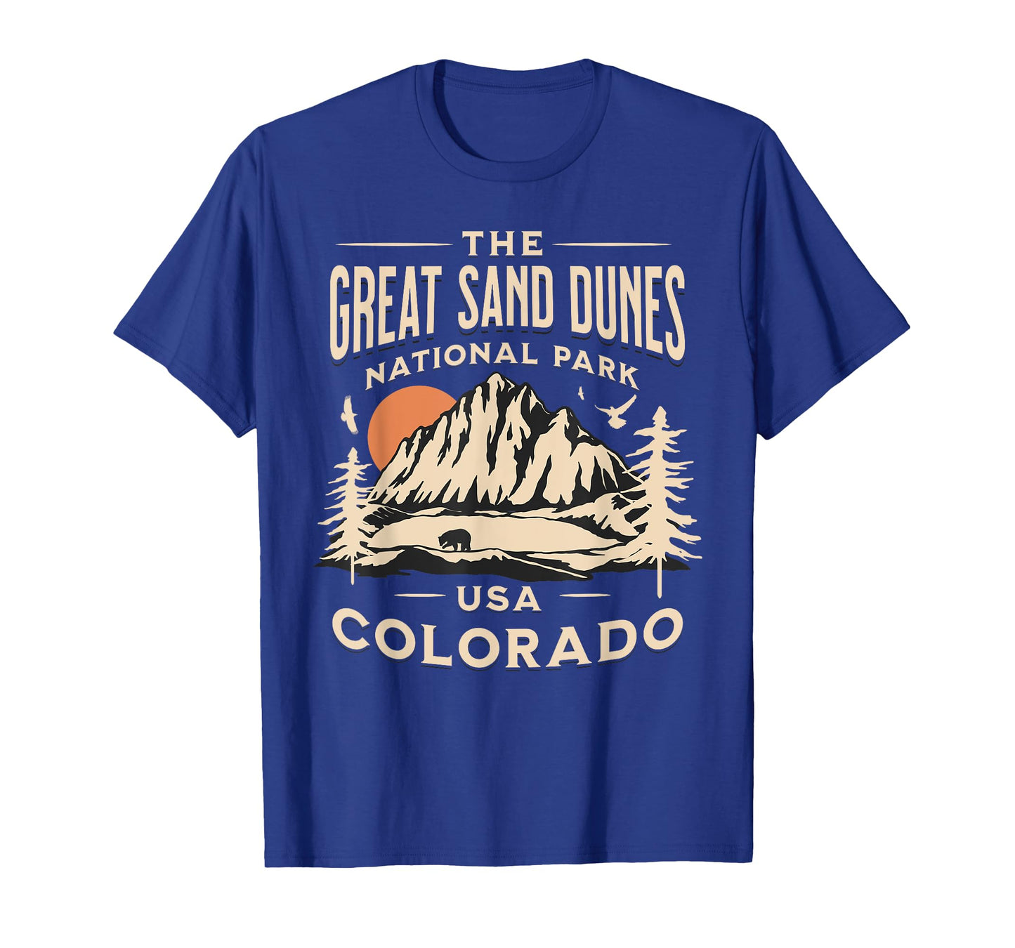 Great Sand Dunes National Park Colorado Hike Outdoors Retro T-Shirt