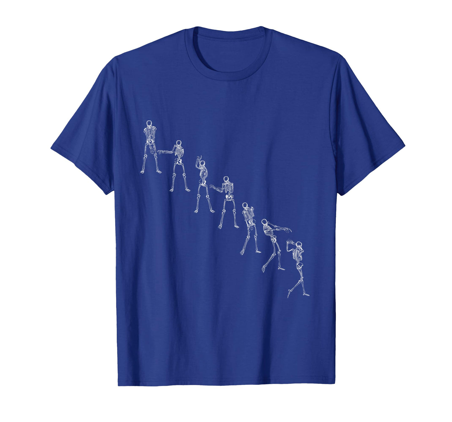 Funny Golf Evolution Skeleton Golf-Swing Progression T-Shirt