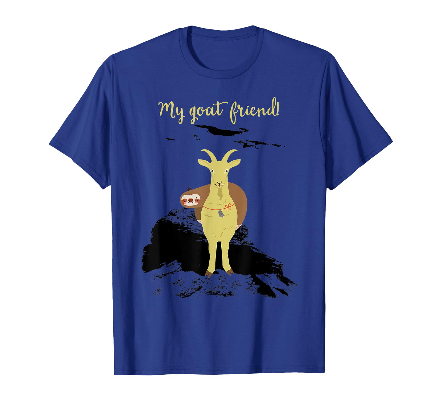 Funny My Goat Friend Sloth Lovers Goat Lovers T-Shirt