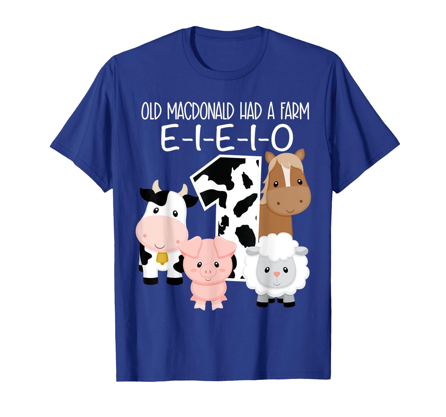1st Birthday Old MacDonald Farm Theme Birthday Farm Animals T-Shirt