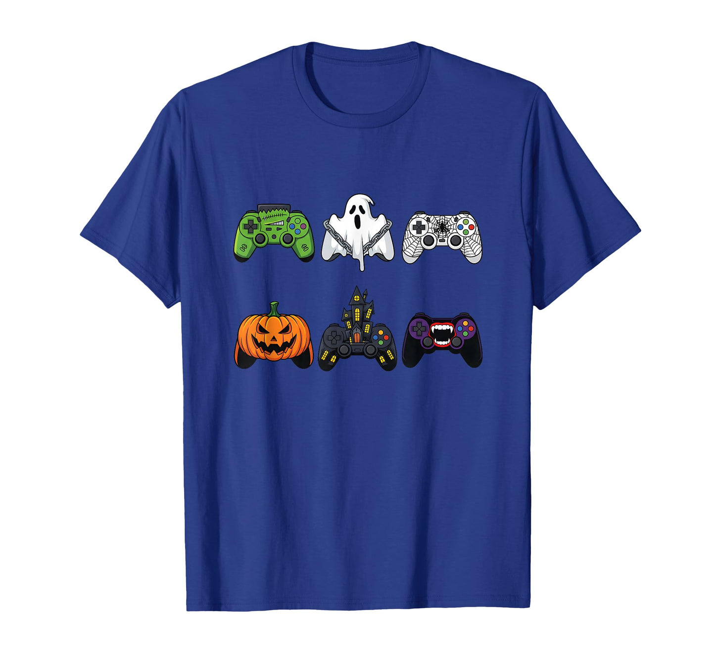 Funny Gamer Halloween Skeleton Pumpkin Tee T-Shirt