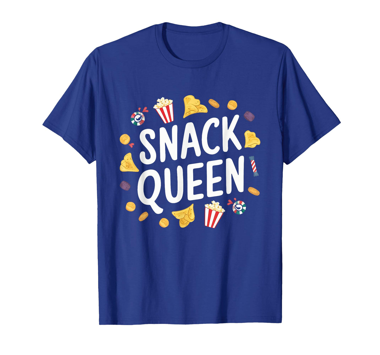 Snack Queen Baking Cooking Eating Food Lover Women Girls T-Shirt