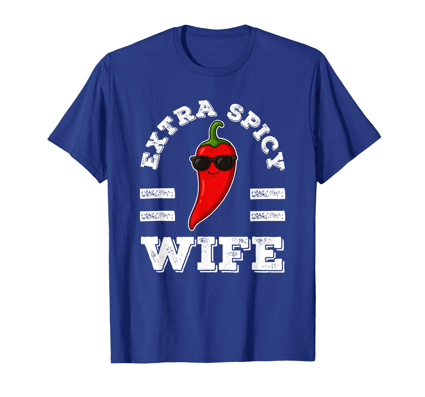 Extra Spicy Wife for Women Foodie Humor Hot Chili Pepper Pun T-Shirt