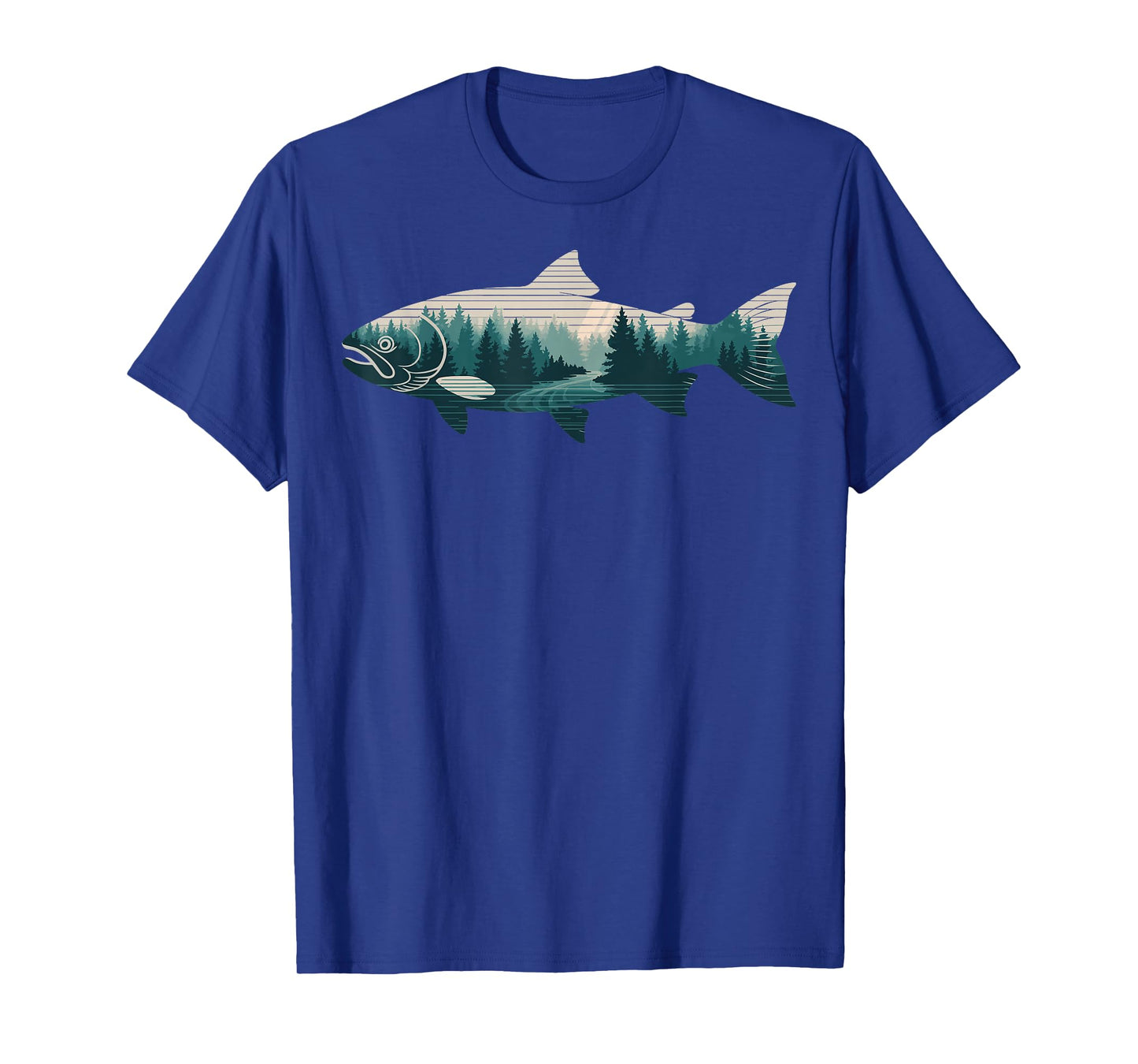 Fish Nature Forest Fishing Camping T-Shirt
