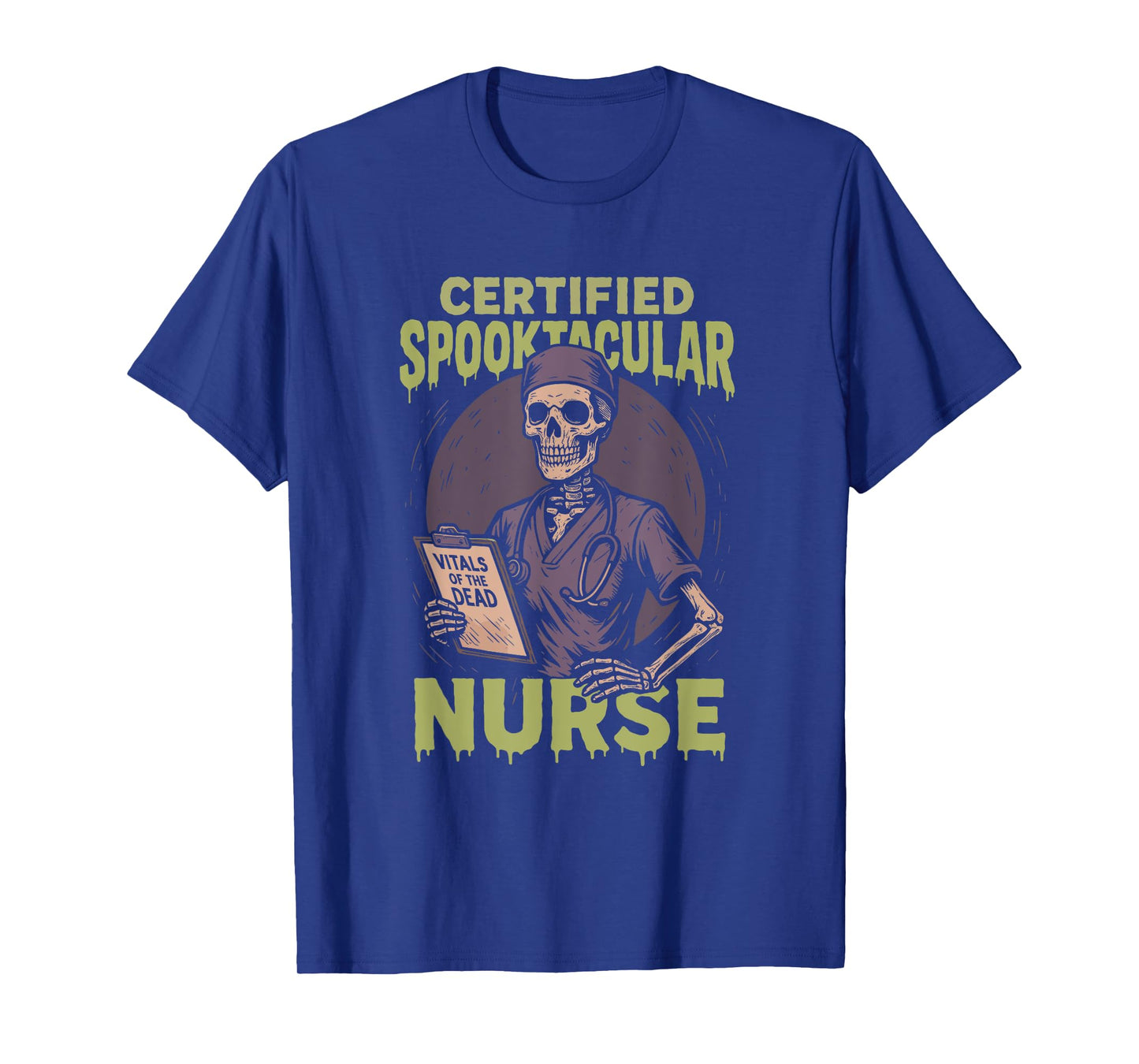 Certified Spooktacular Nurse Meme Design T-Shirt