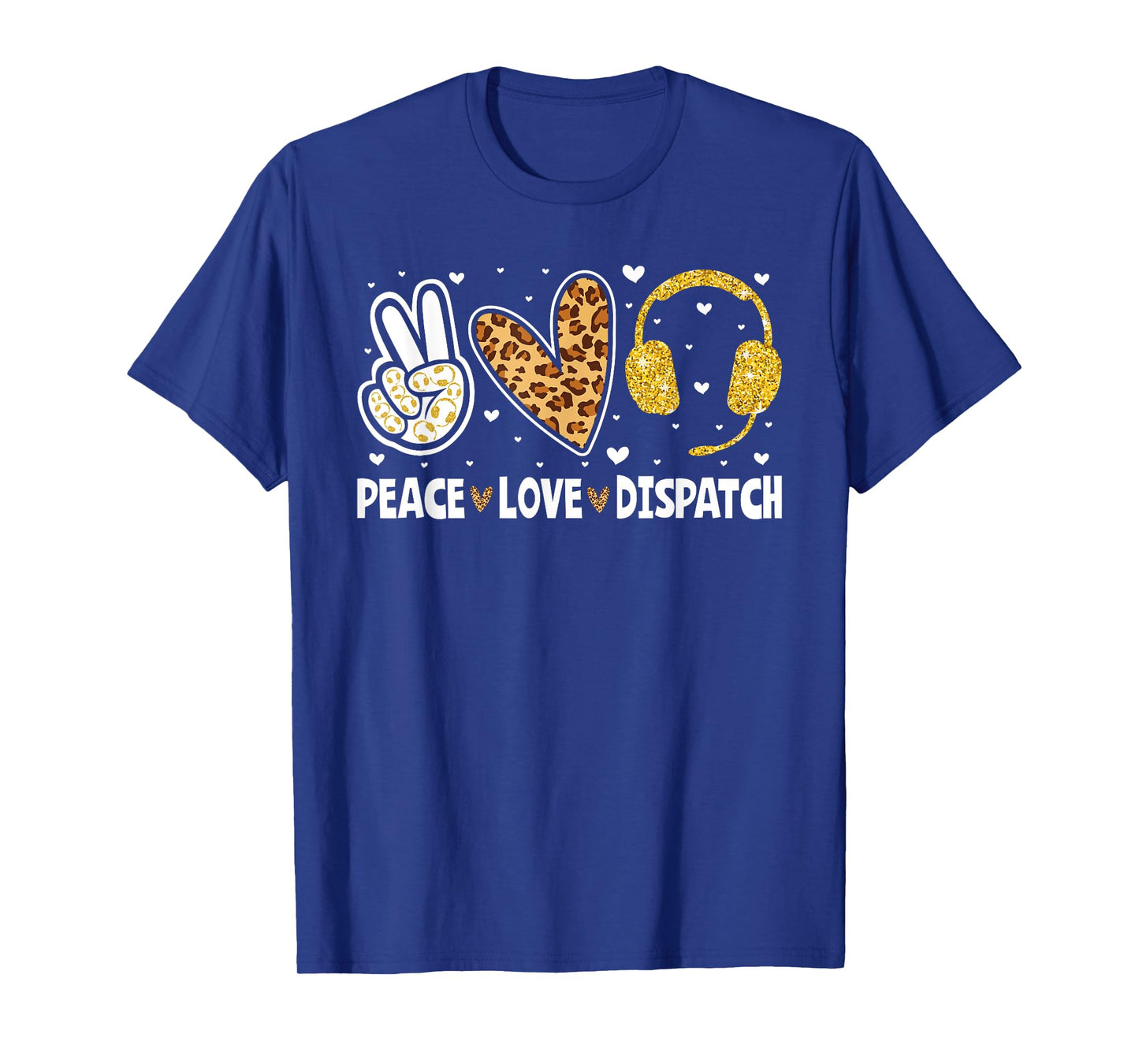 911 Dispatcher Peace Love Dispatch Operator EMS T-Shirt