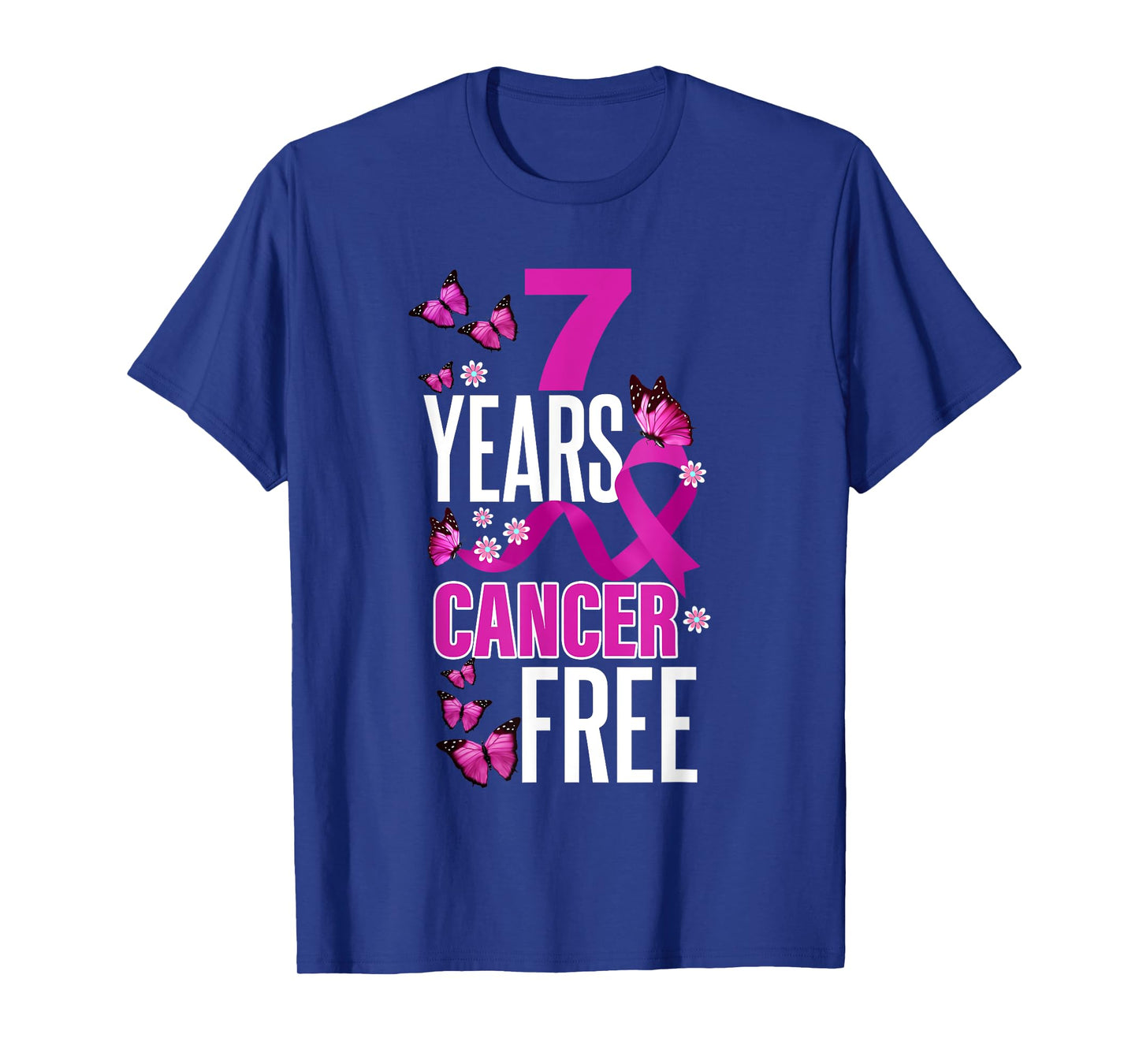 Seven Year Cancer Free For Breast Cancer Awareness T-Shirt