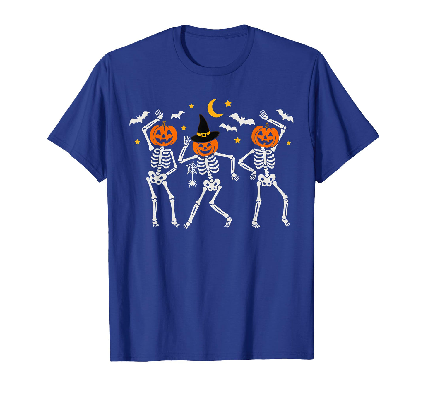Dancing Pumpkin Skeleton Halloween Costume Horror Ghost T-Shirt