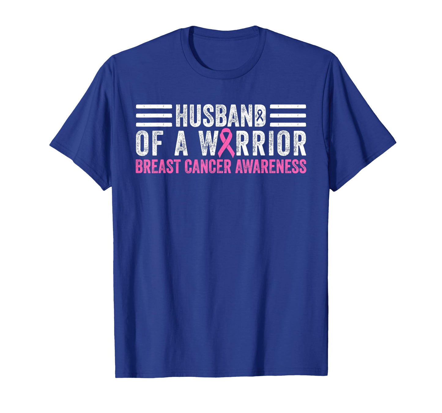Husband of a Warrior Breast Cancer Awareness T-Shirt