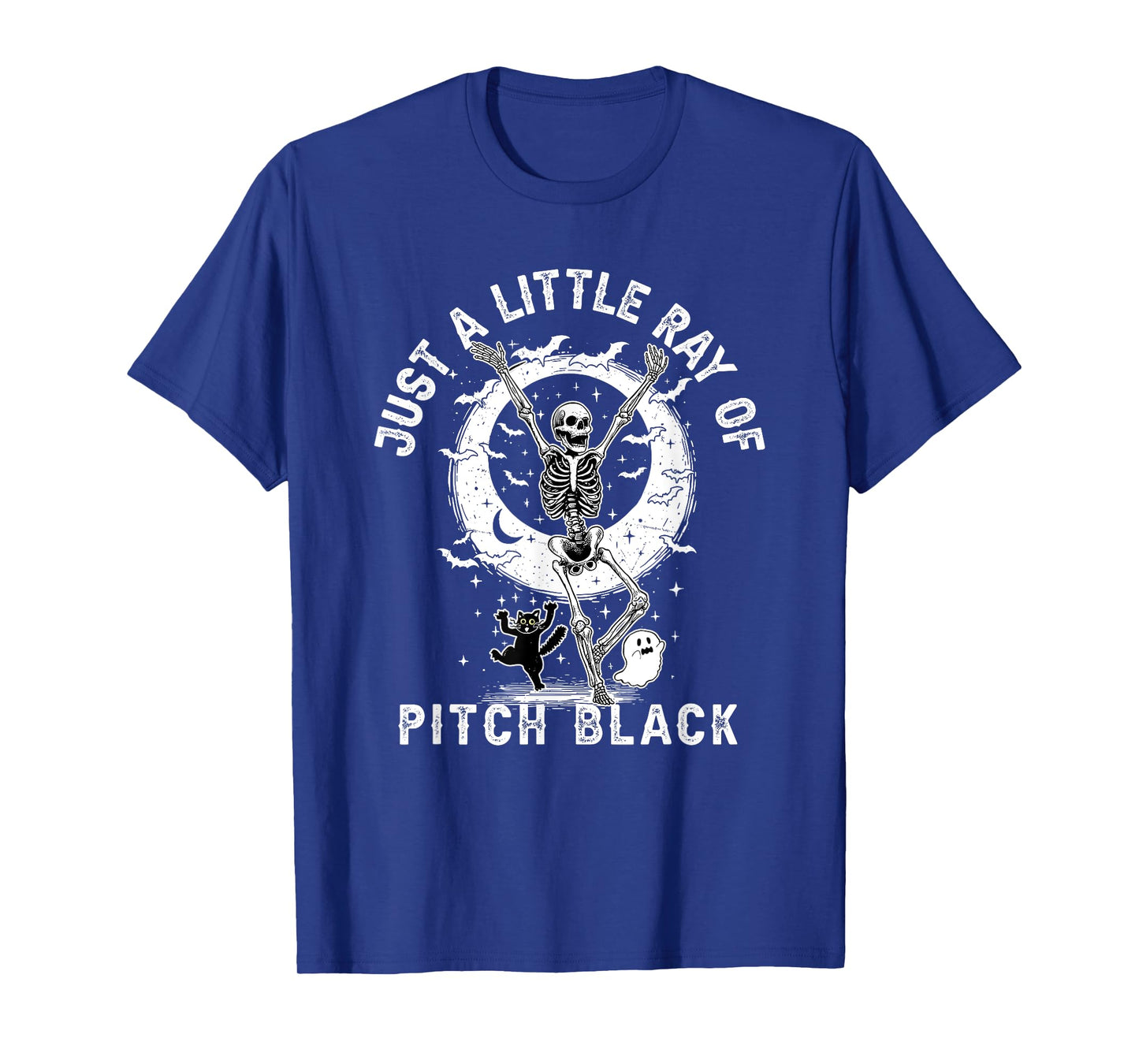 Just A Little Ray of Pitch Black Halloween, Halloween Girly T-Shirt