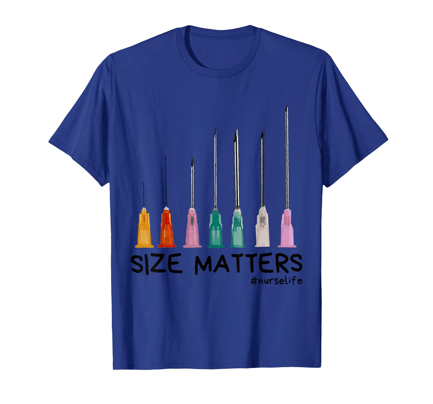 Needle Size Matters Funny Nursing CNA Nurse Life T-Shirt