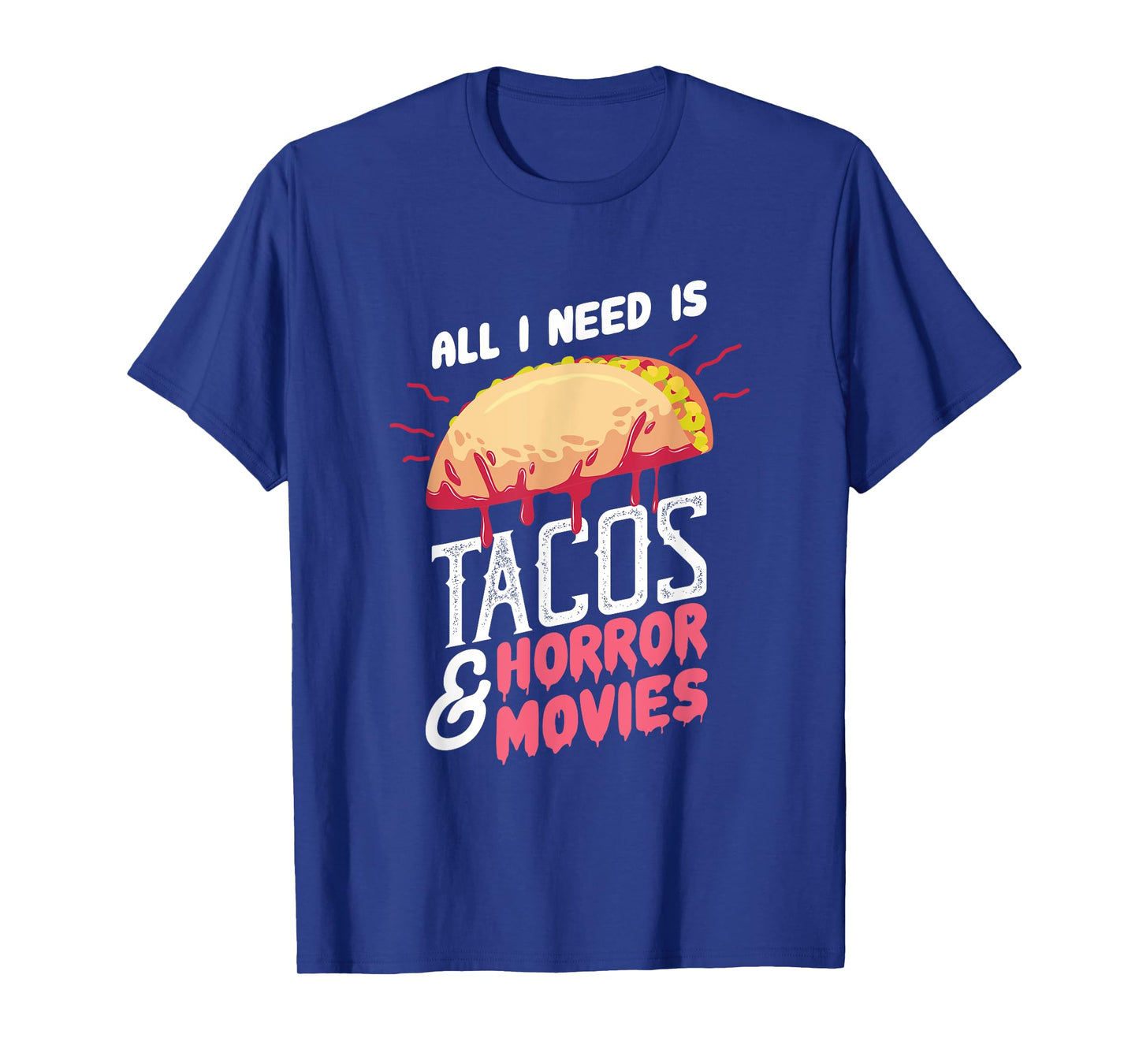 Halloween Party Gift For A Horror Movie And Taco Fan T-Shirt