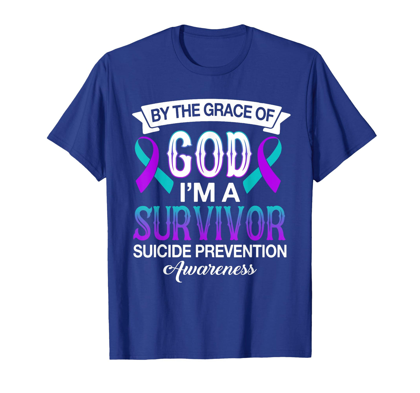 I’m A Survivor Suicide Prevention Teal & Purple Ribbon Gifts T-Shirt