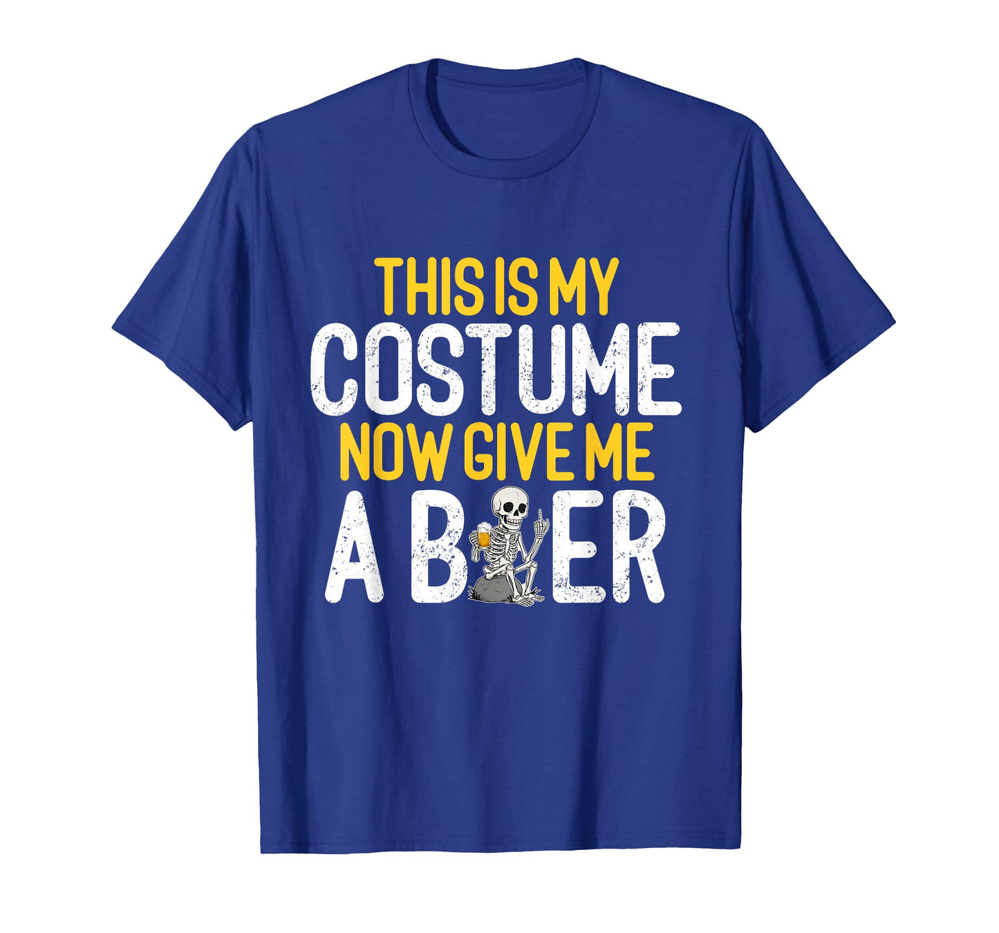 This is My Costume Beer Lover Skeleton Drinking Halloween T-Shirt