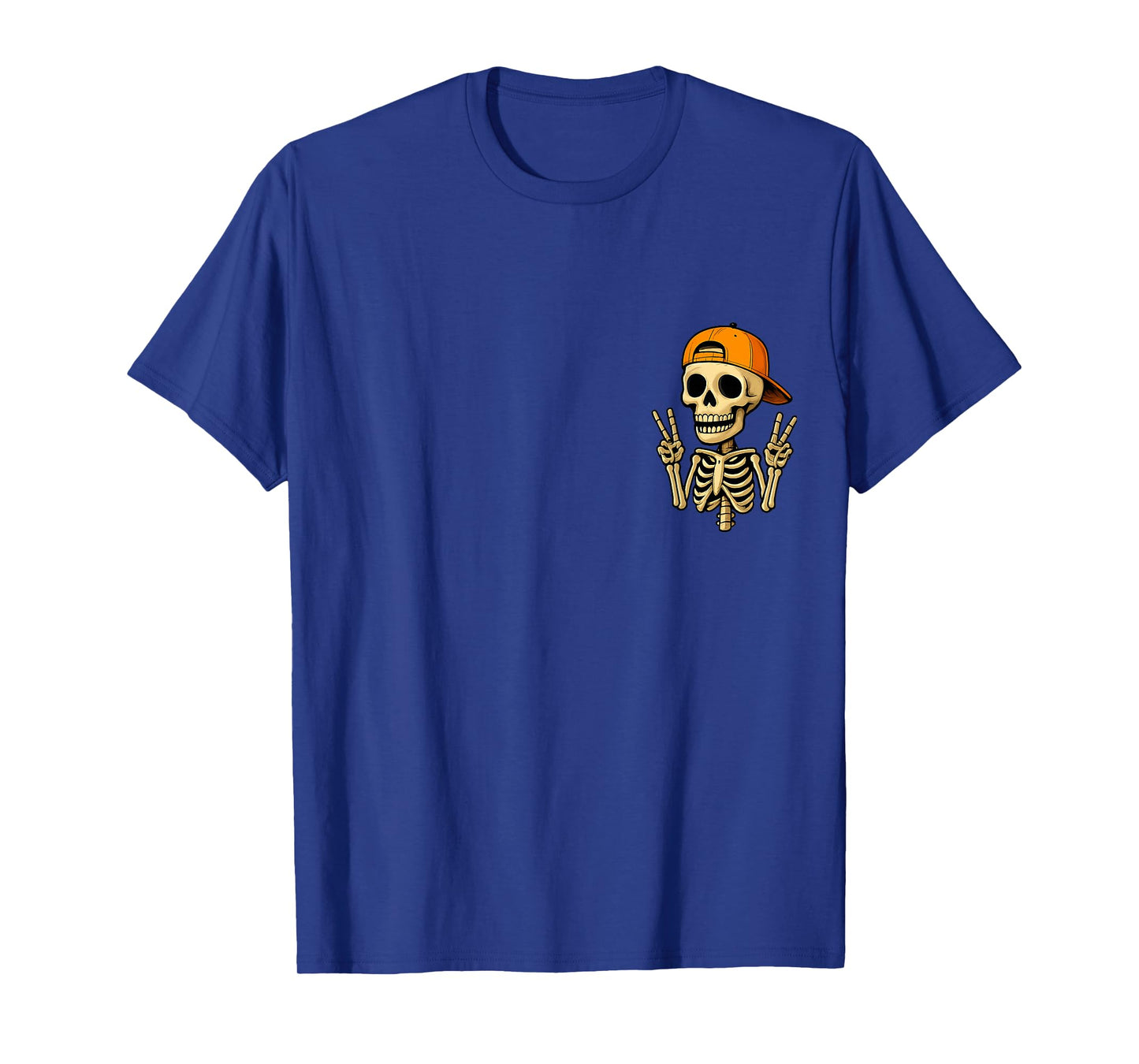 Halloween Skeleton Peeking in Pocket Skeleton Lover T-Shirt