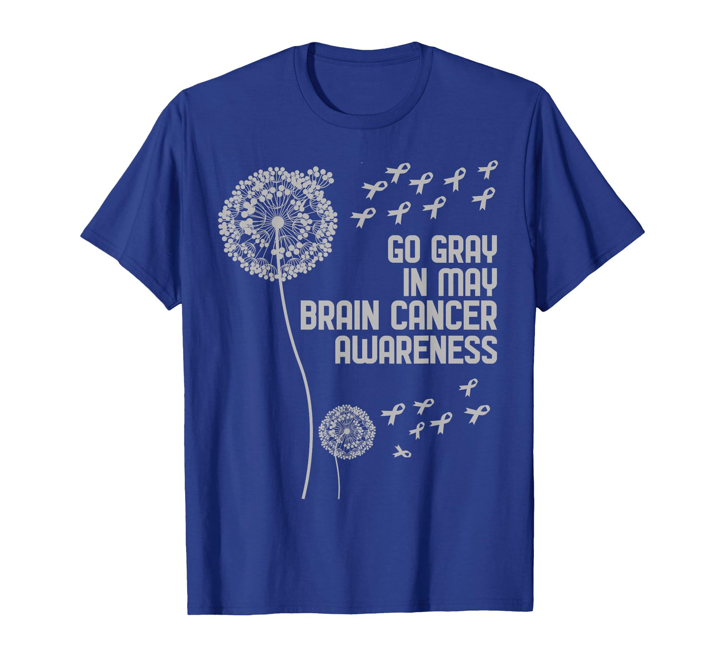 Brain Cancer Awareness Shirt Wear Gray Fight Brain Cancer T-Shirt
