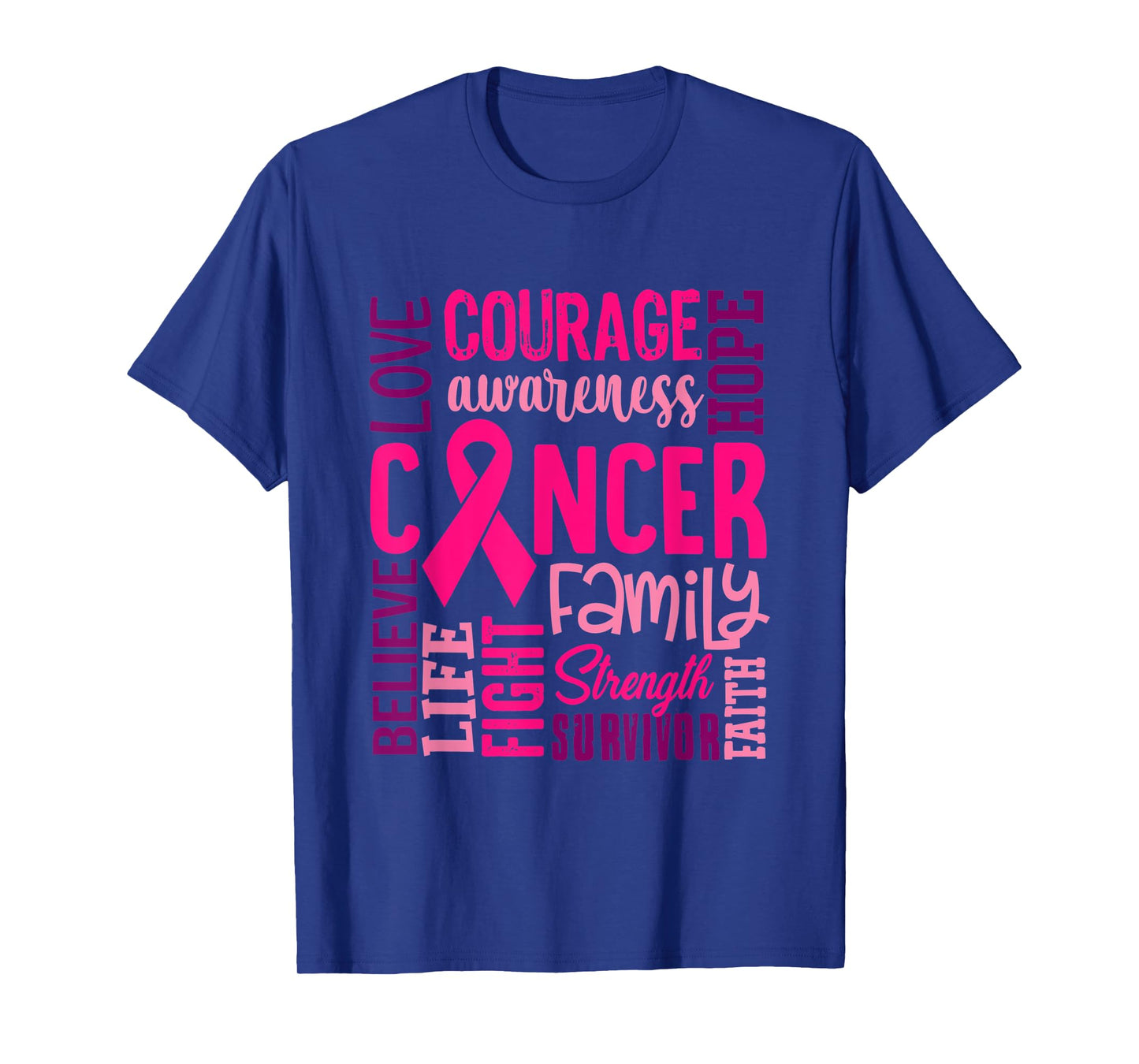 Pink Breast Cancer Awareness Survivor Supporter T-Shirt