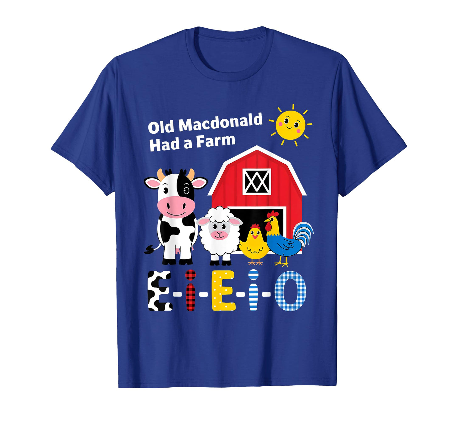 Old MacDonald Had a Farm E-I-E-I-O Boy Toddler Kids Birthday T-Shirt